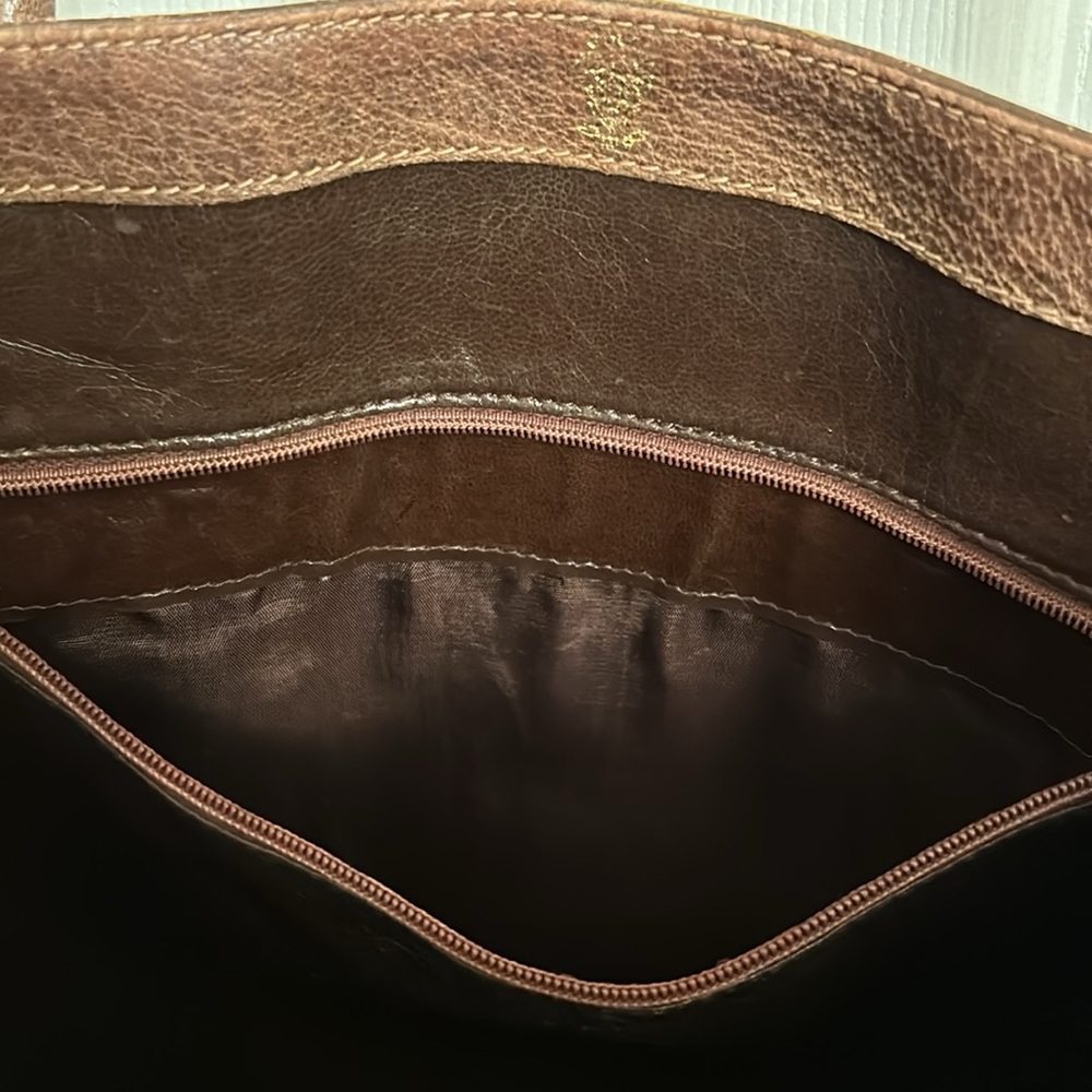 Vintage Gucci Supreme Beige Brown Fabulous Tote Bag Leather Handle Gold Accents - Picture 7 of 16